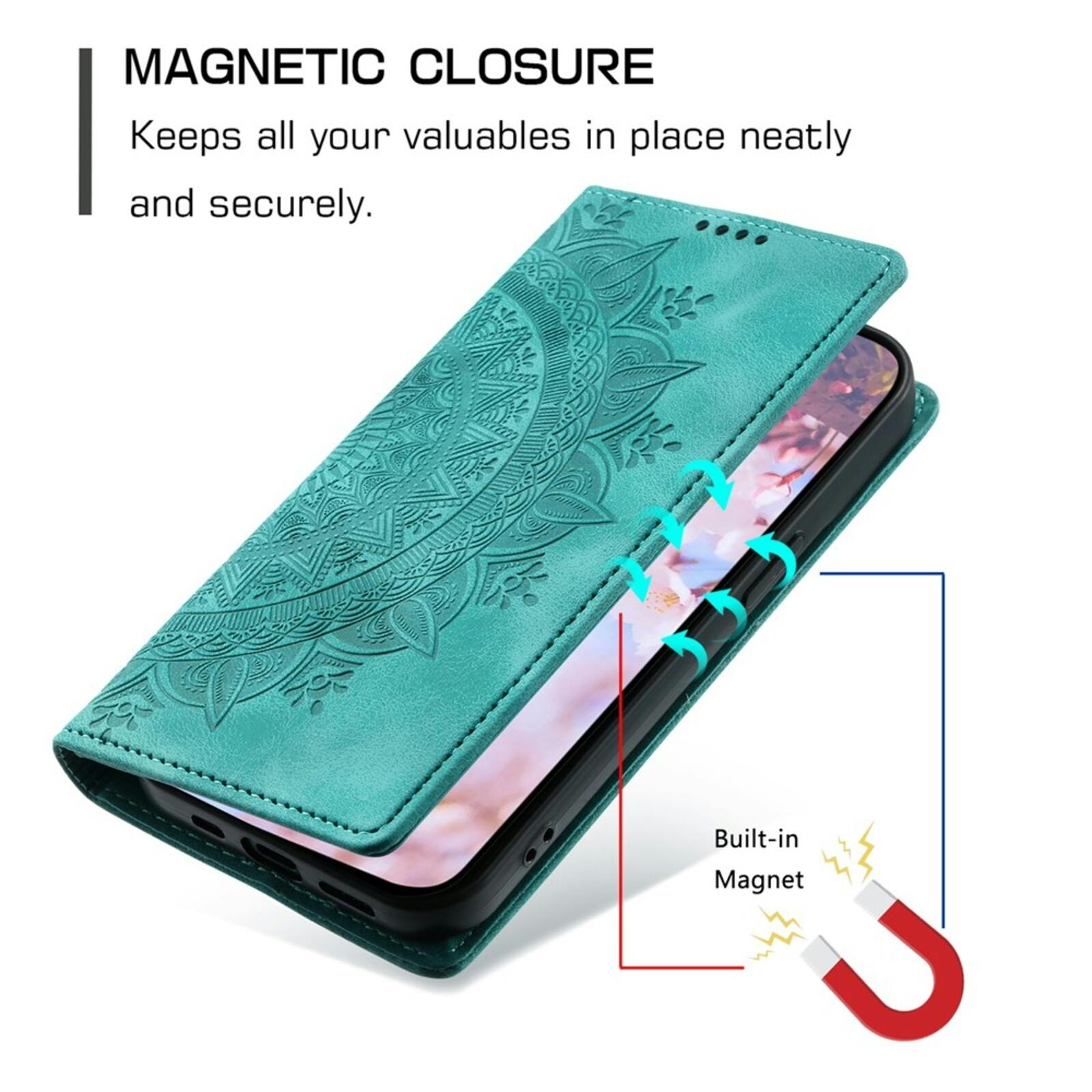 Comfycase Apple iPhone 17 Soft Mandala Bookcase Groen