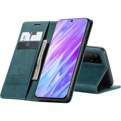 Caseme Galaxy S20+ Retro Wallet Case Blue
