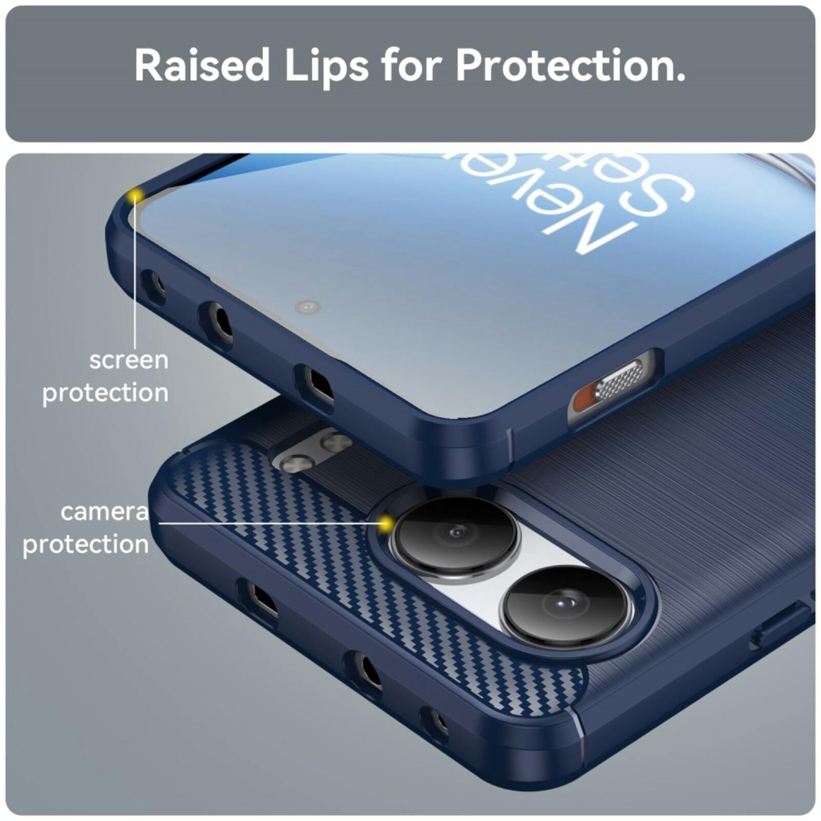 Mocaa OnePlus Nord 4 Schokbestendig Hoesje Blauw