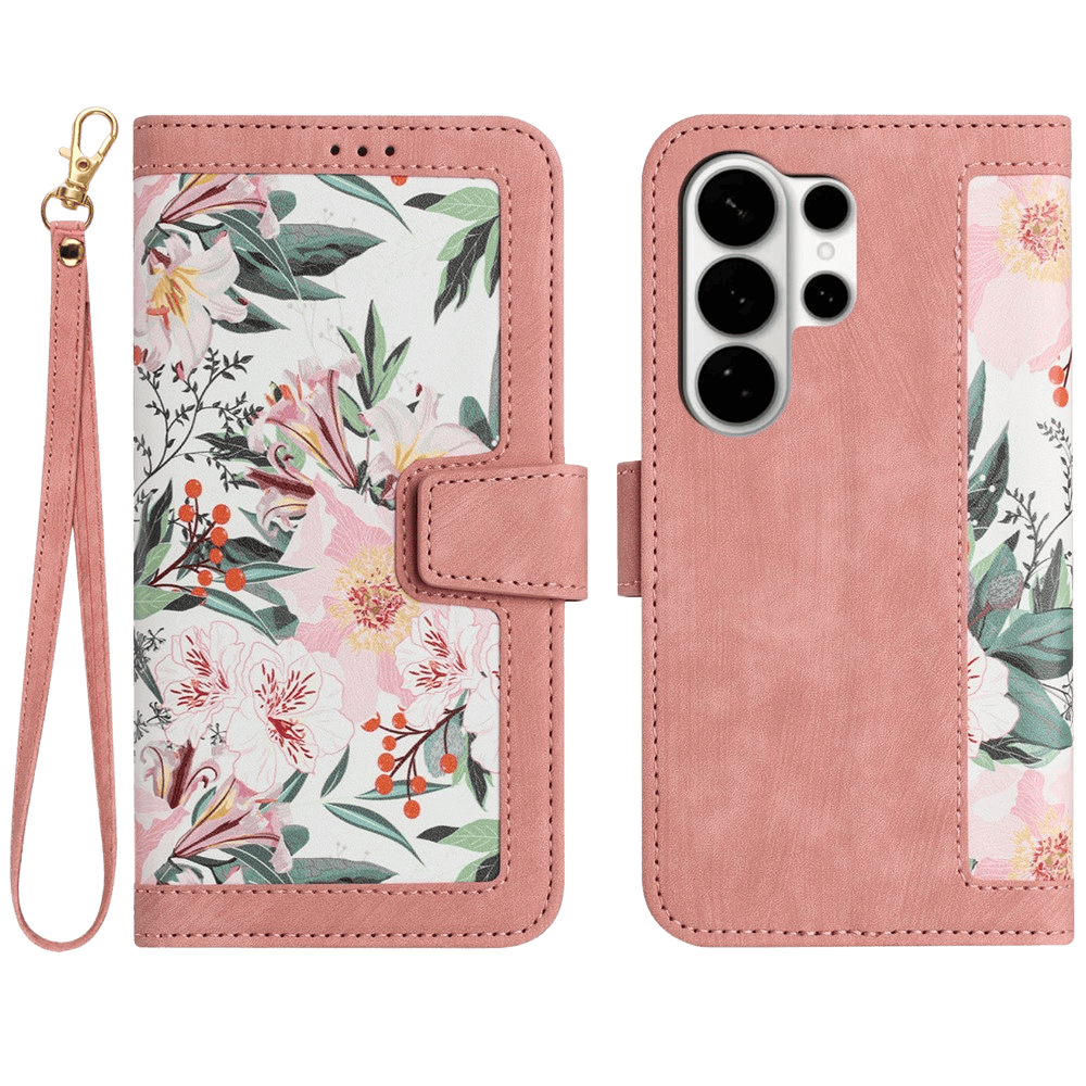 Mocaa Samsung Galaxy S26 Ultra Floral Series Bookcase Roze