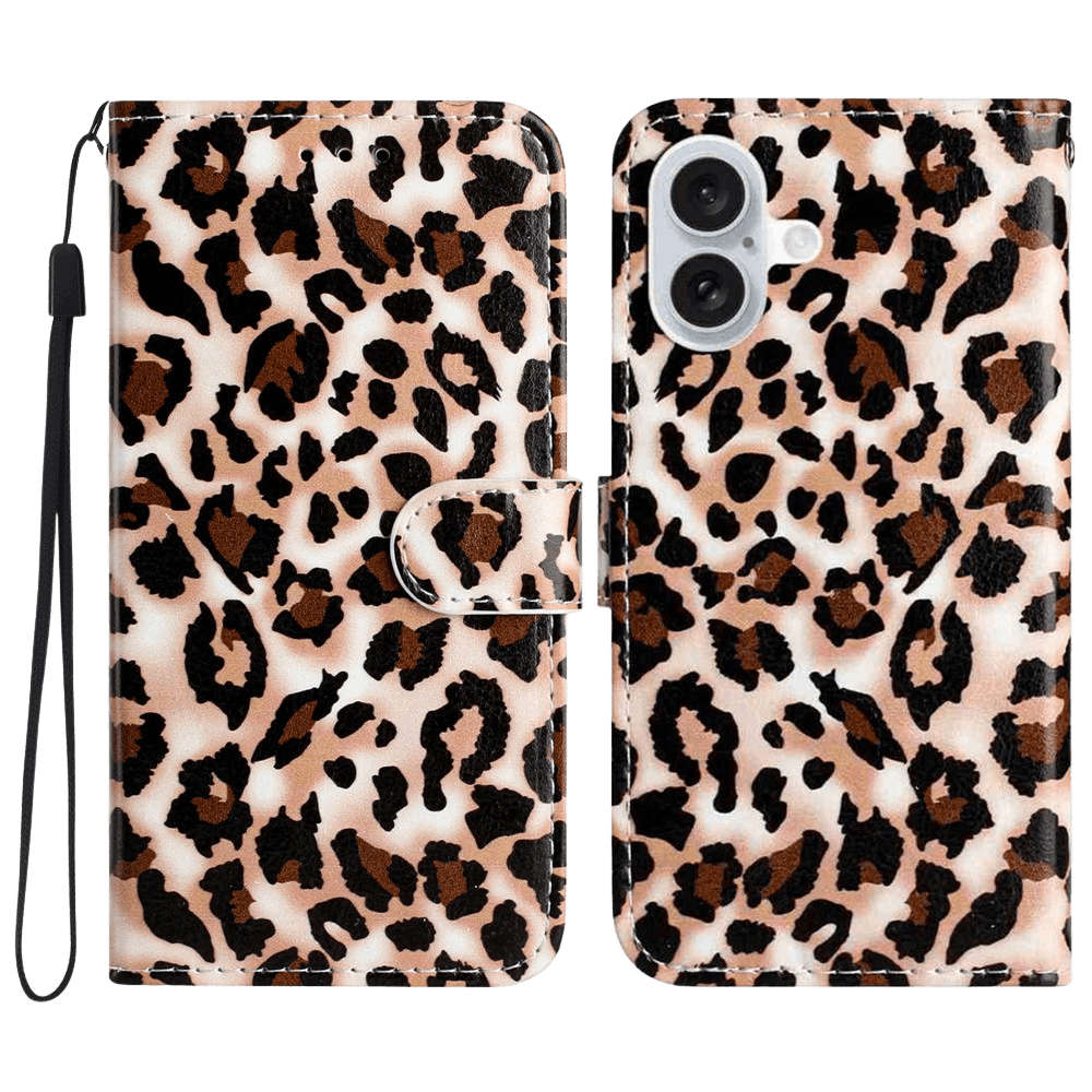 Comfycase Apple iPhone 17 Bookcase Luipaardprint Meerkleurig