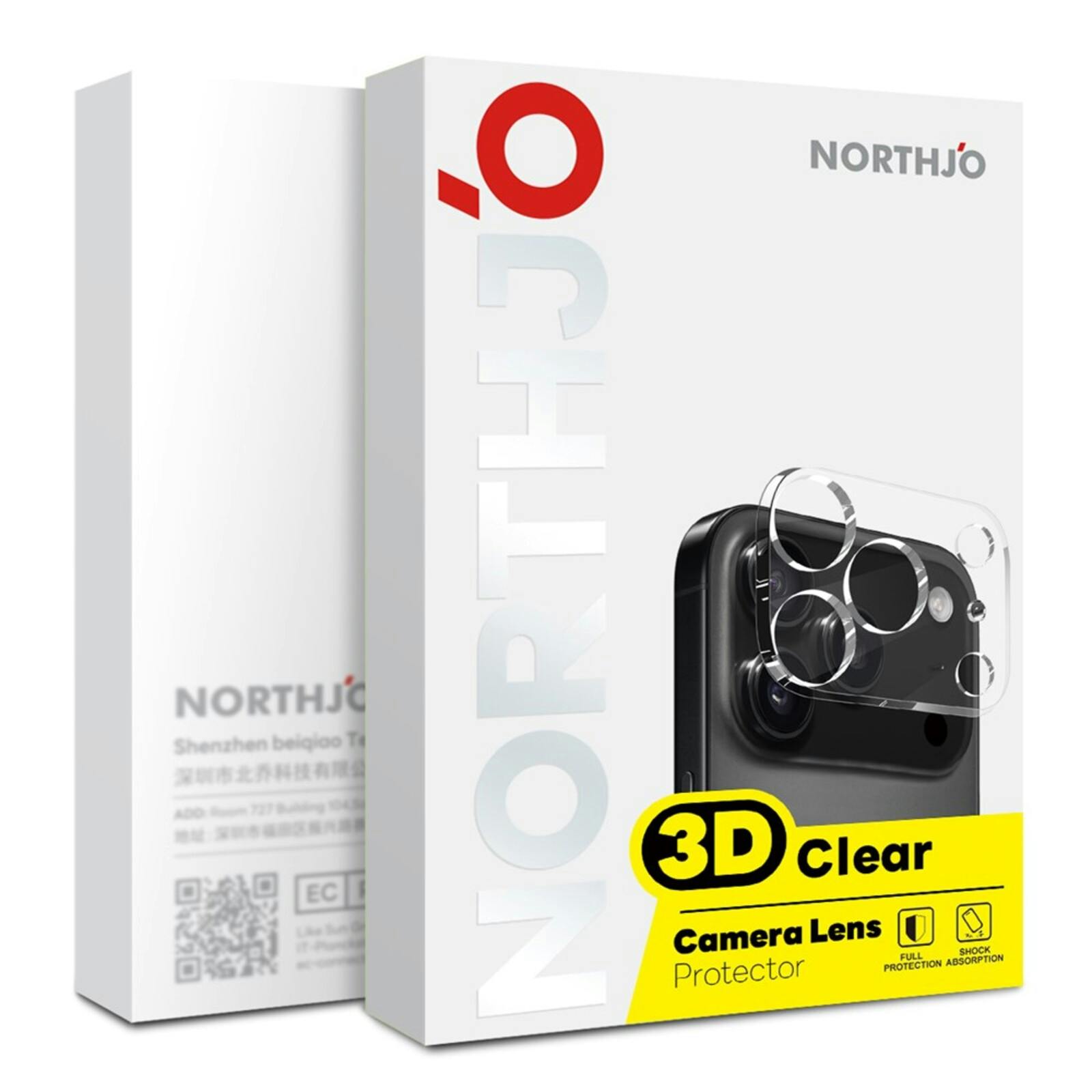 Northjo Samsung Galaxy S26 FE Camera Protector Transparant