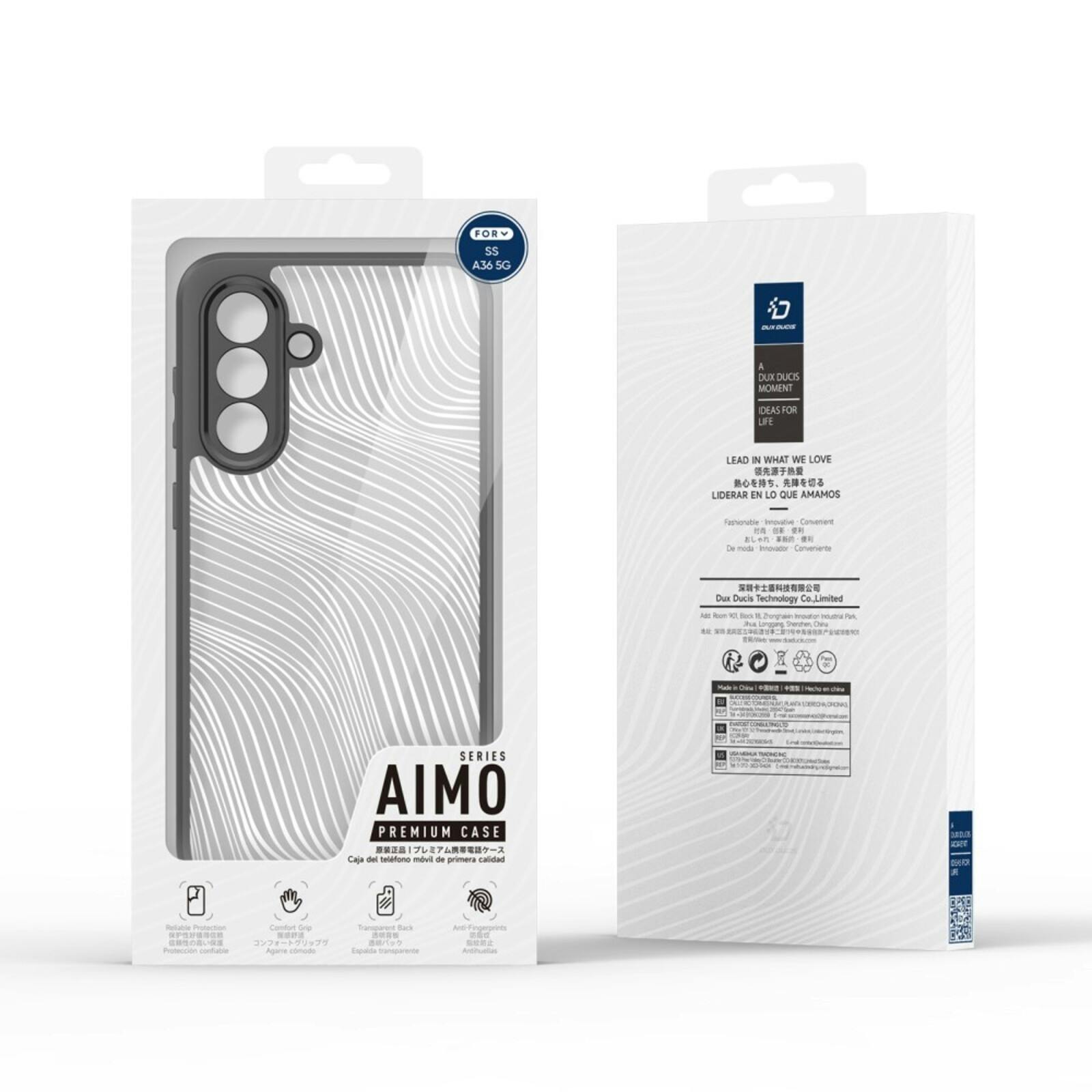 DUX DUCIS Samsung Galaxy A36/A56 Aimo Series Eco Hoesje Zwart