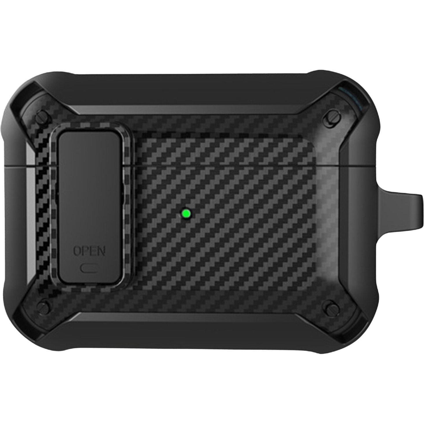 CaseBody AirPods Pro 2 Carbon Shockproof Hoesje Zwart