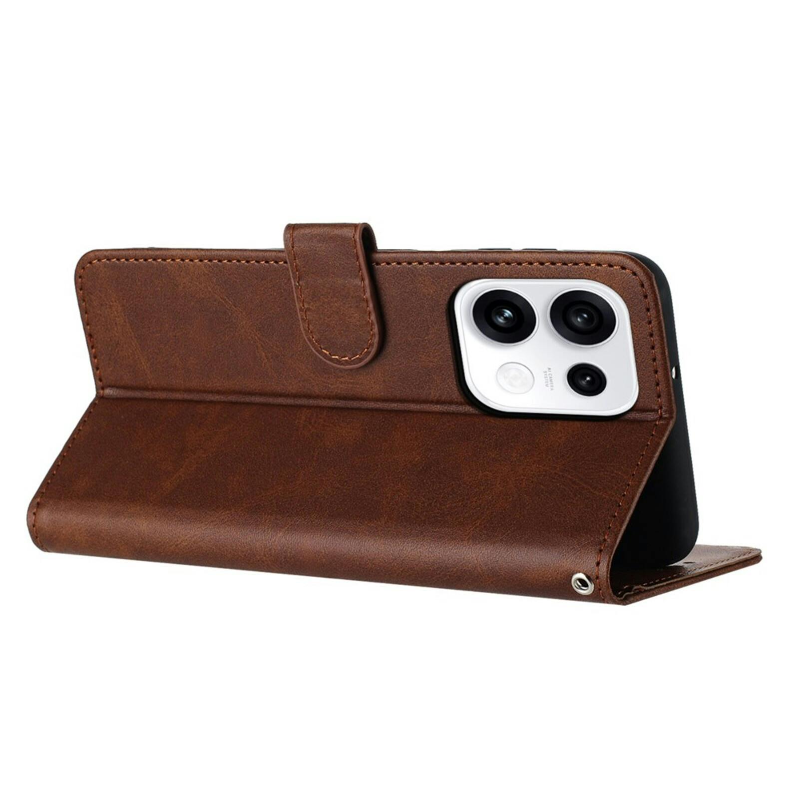 Comfycase OPPO Reno16 F 5G Bookcase Hoesje Bruin