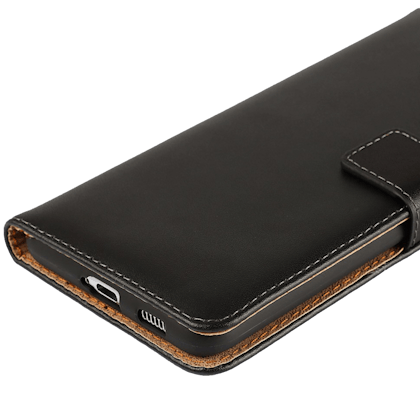 CaseBody Samsung Galaxy S21 Echt Lederen Bookcase Zwart