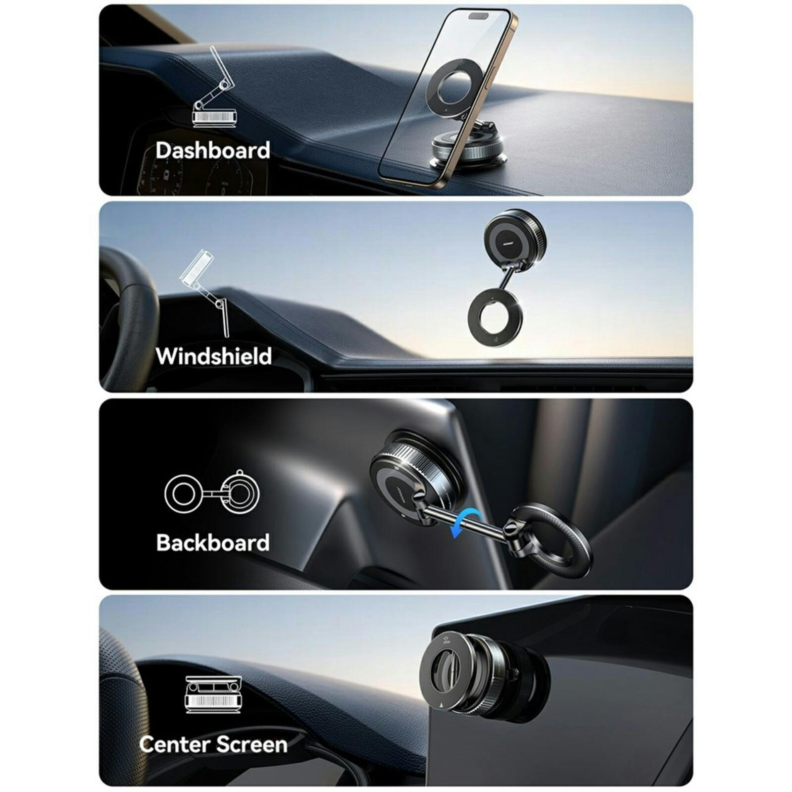 Joyroom Suction Cup Magnetic Car Phone Holder