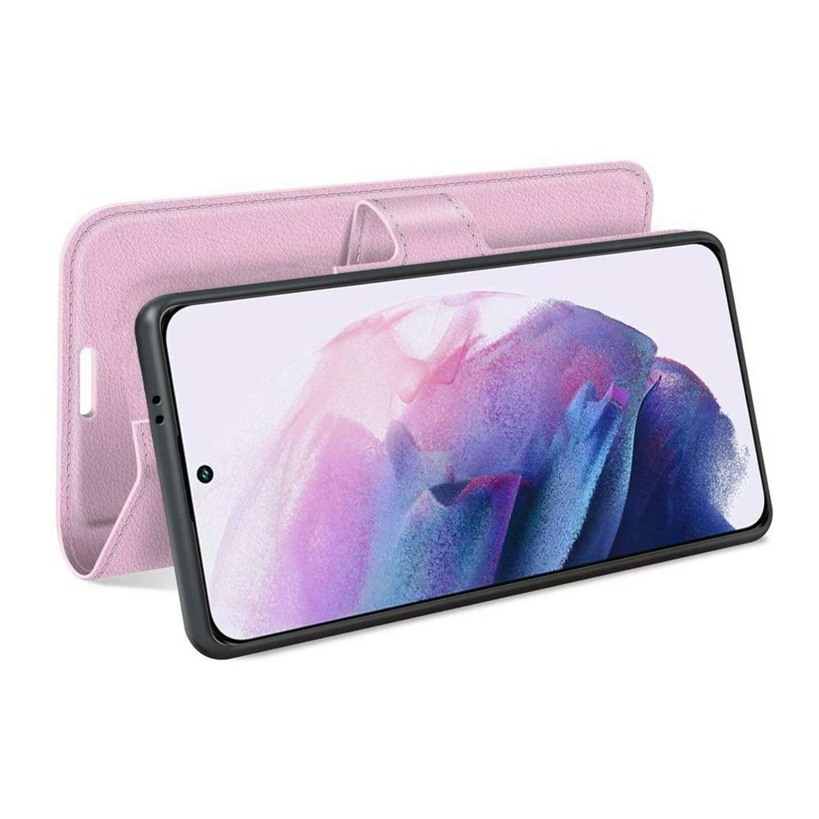 Just in Case Galaxy S22 TPU Portemonnee Hoesje Pink