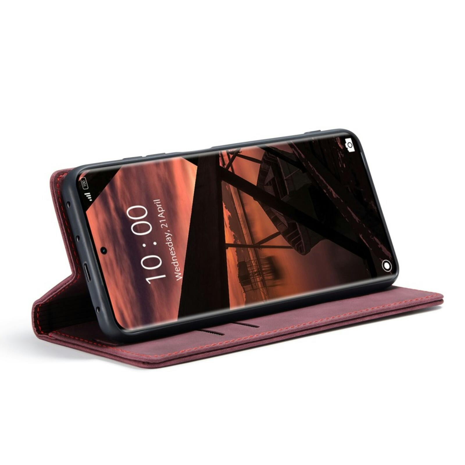 Caseme Xiaomi Redmi Note 14 Pro(+) 5G Business Wallet Hoesje Rood