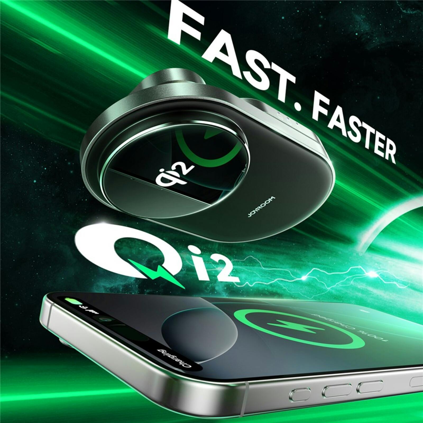 Joyroom Premium 3 in 1 Compact Wireless Charging Station Zwart