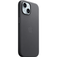 Apple iPhone 15 FineWoven MagSafe Hoesje Black - Voorkant
