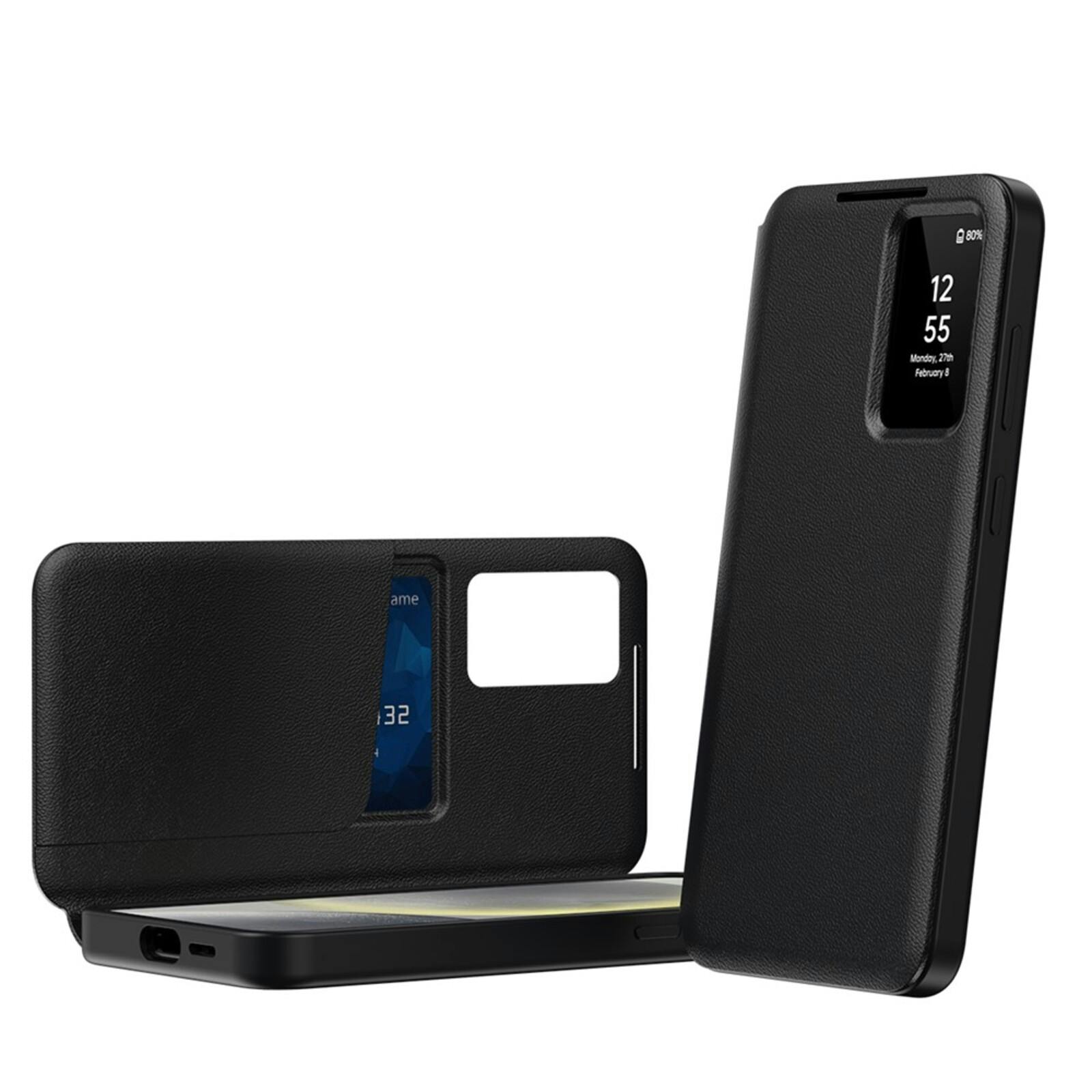 CaseBody Samsung Galaxy S24 Ultra Smart Cover Zwart