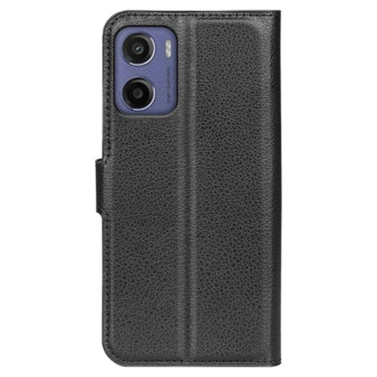 Mocaa Motorola Moto E15 4G Slim-Fit Bookcase Zwart