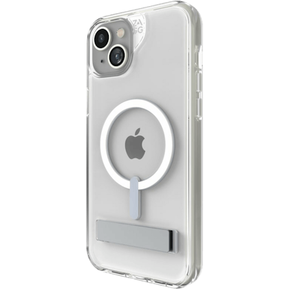 ZAGG iPhone 15 Crystal Palace Kickstand Hoesje Transparant - Voorkant