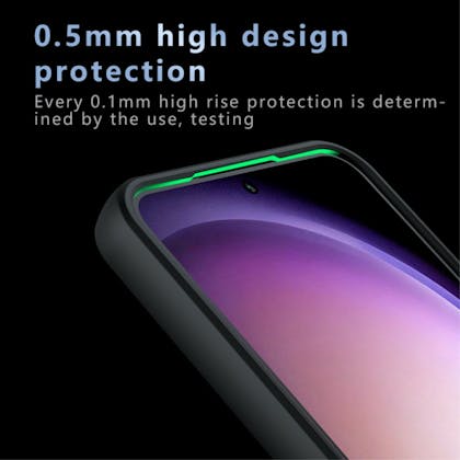 Mocaa Samsung Galaxy A55 Slim Anti-Shock Hoesje Zwart