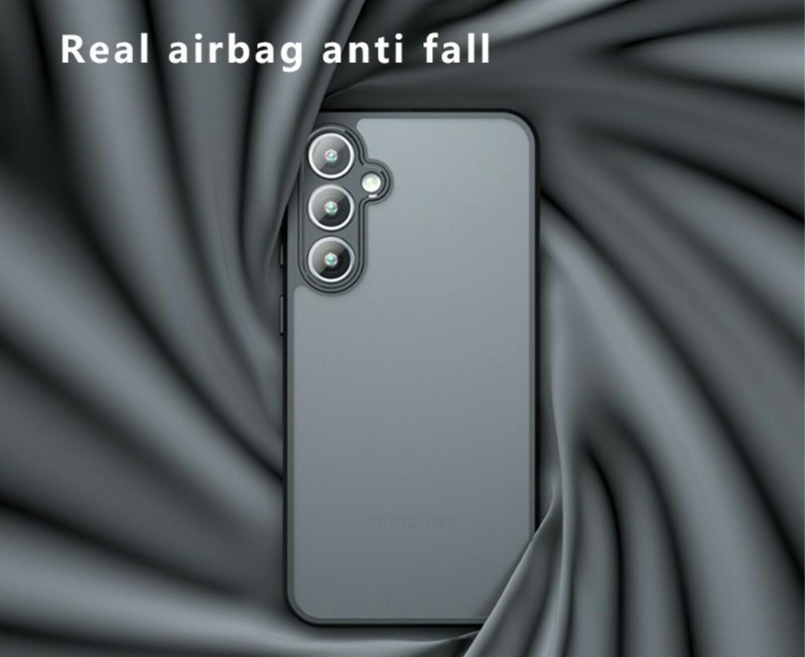 Mocaa Samsung Galaxy A55 Slim Anti-Shock Hoesje Zwart