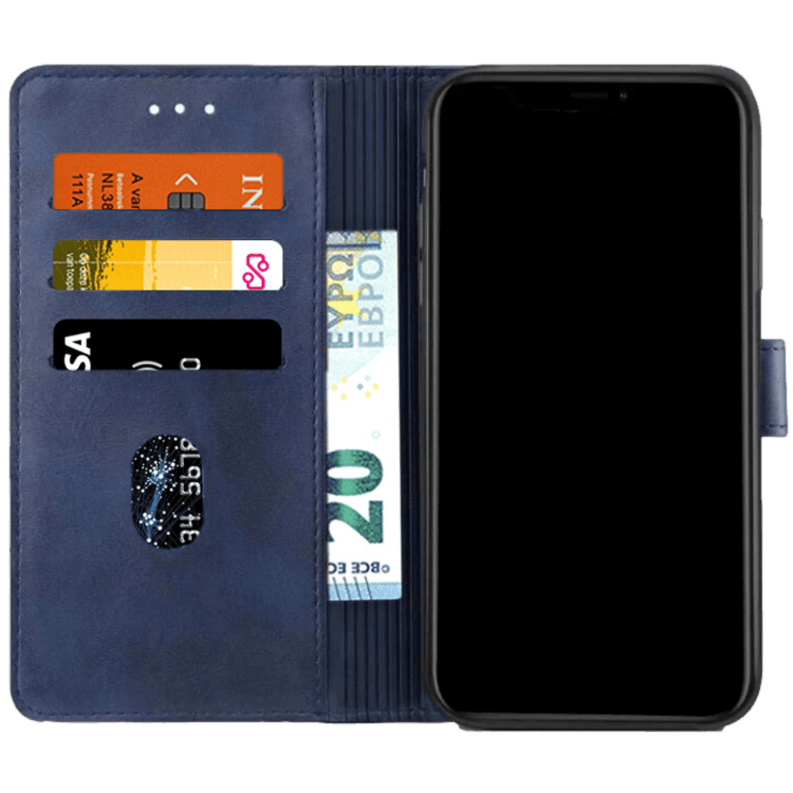 Gussim Samsung Galaxy A32 Booktype Beschermhoes Blauw