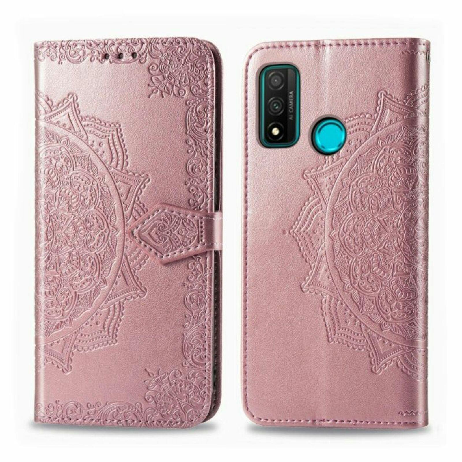Comfycase Huawei P Smart 2020 Mandala Booklet Telefoonhoesje Roségoud