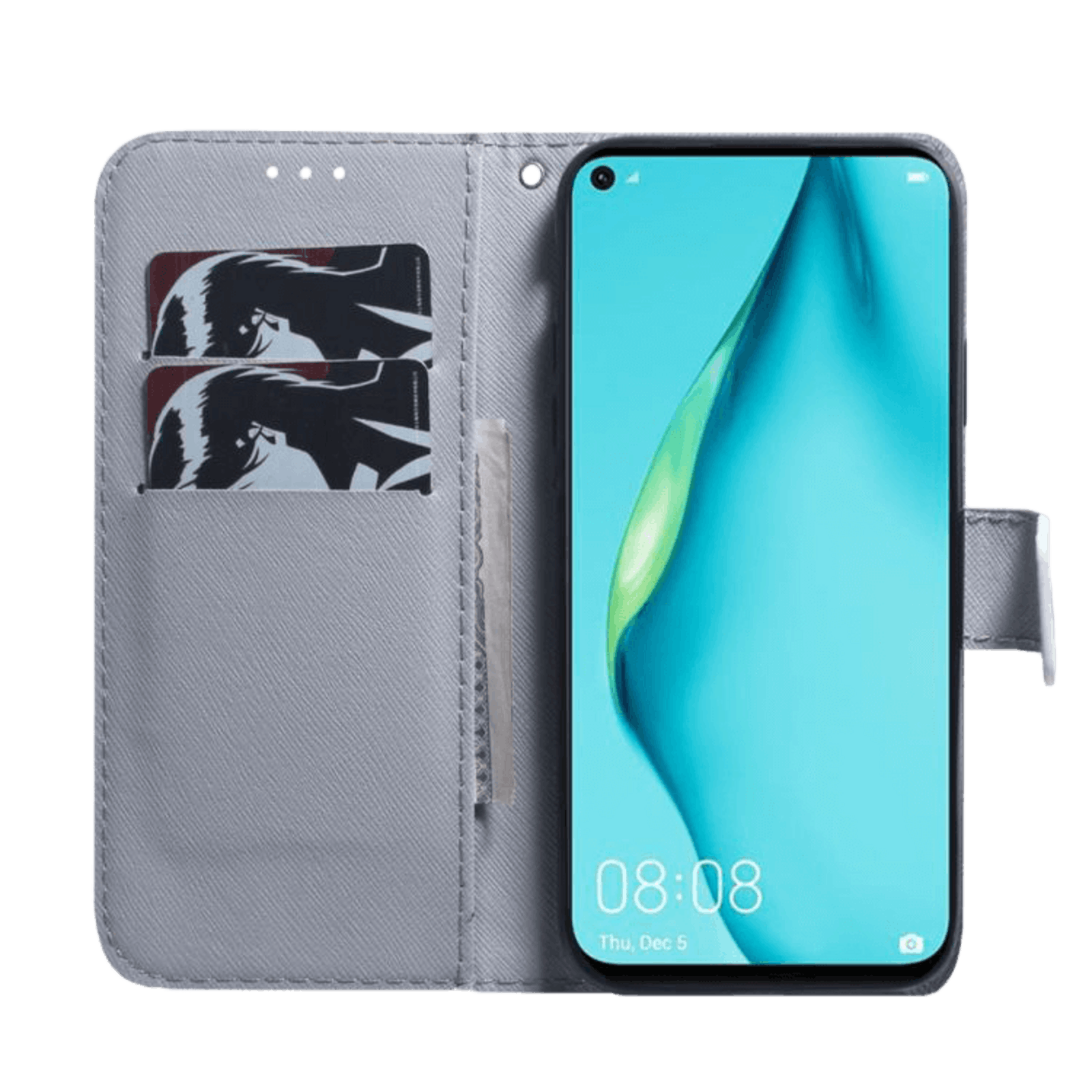 Comfycase Huawei P40 Lite bookcase hoesje van gogh's bloesem Blauw