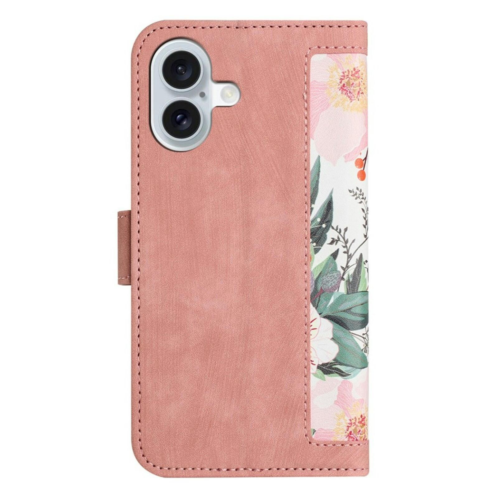 Mocaa Apple iPhone 17 Floral Series Bookcase Roze
