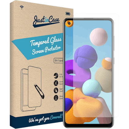 Just in Case Galaxy A21s Tempered Glass Screenprotector