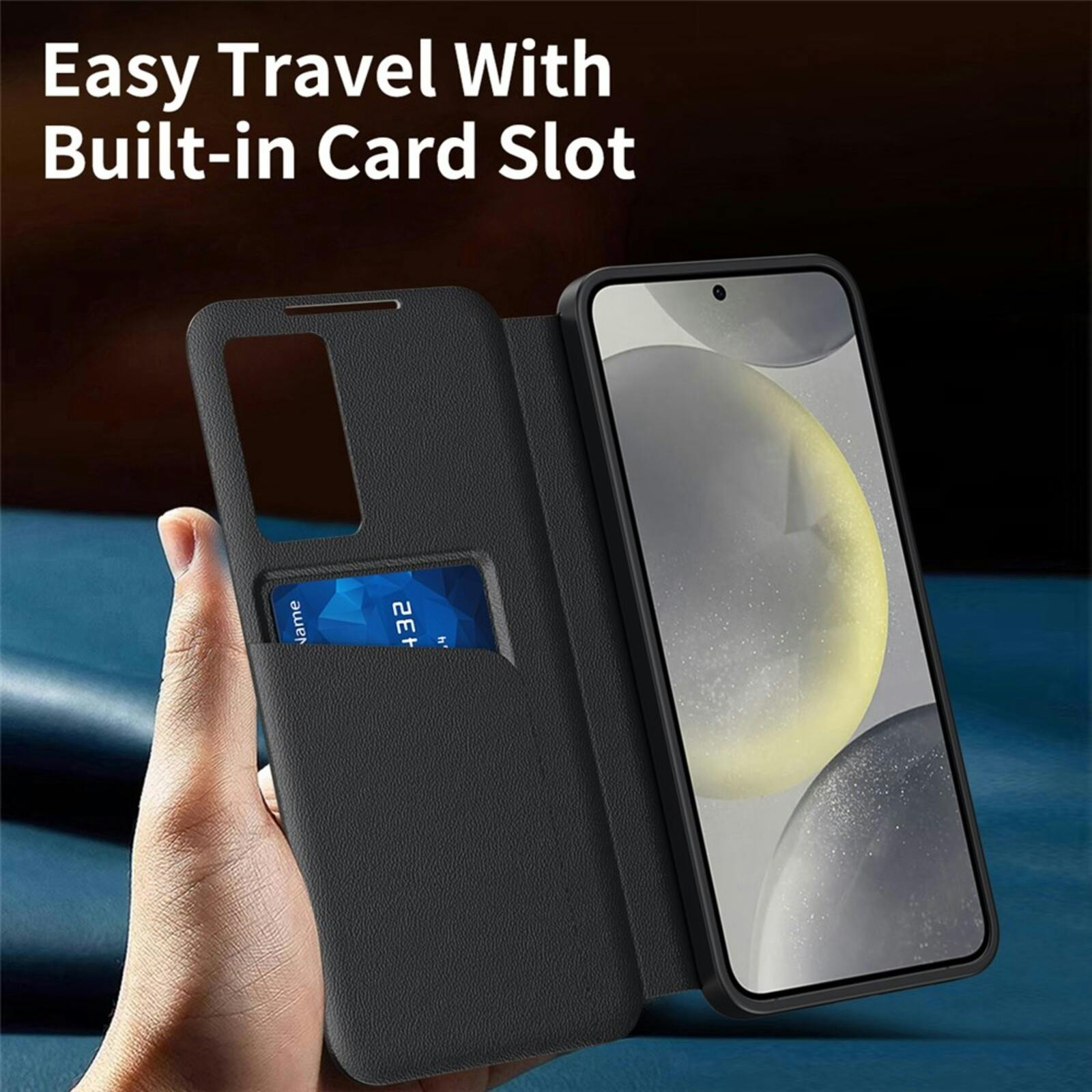 CaseBody Samsung Galaxy S26 Plus Smart Cover Zwart