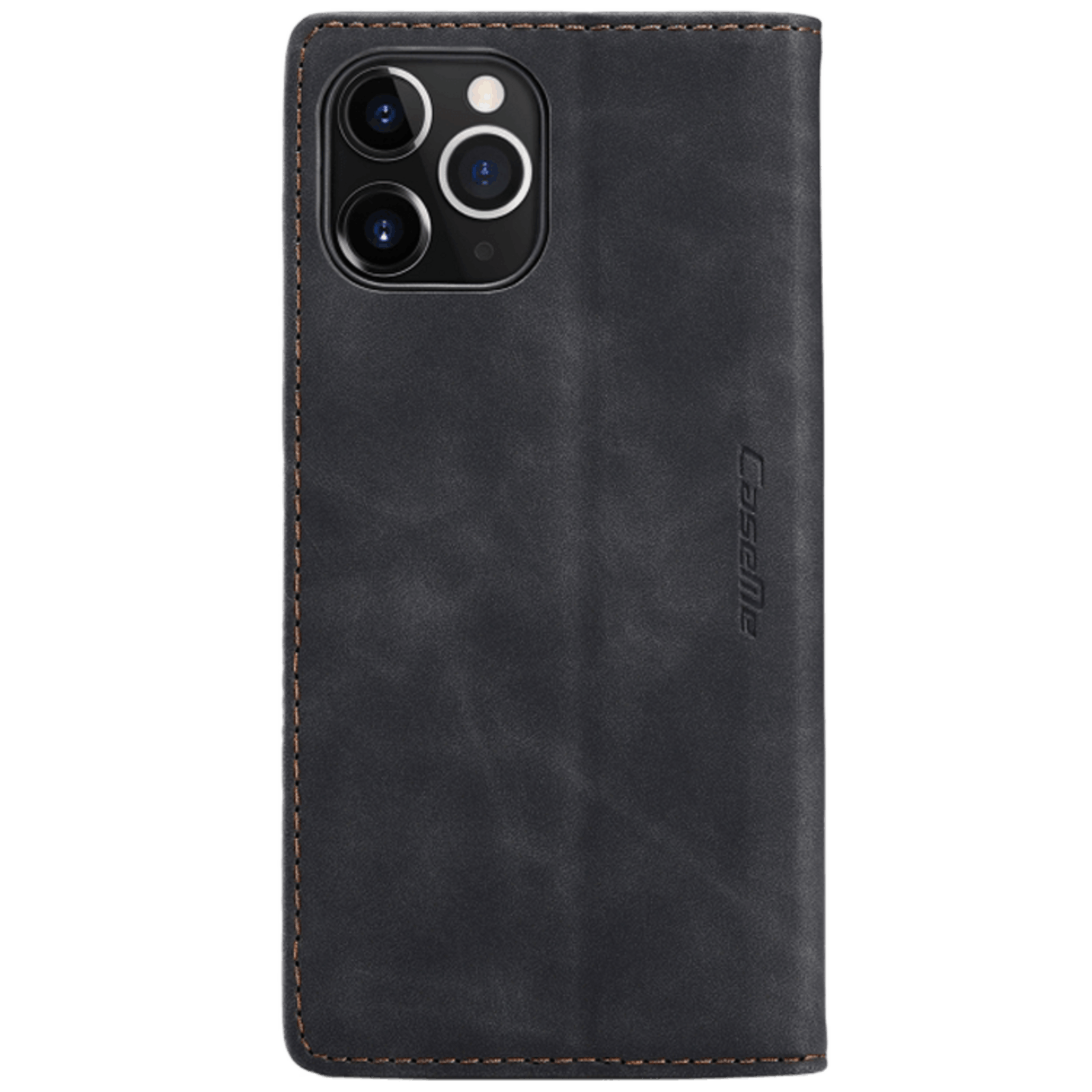 Caseme iPhone 12 Pro Max Business Wallet Bookcase Hoesje Zwart