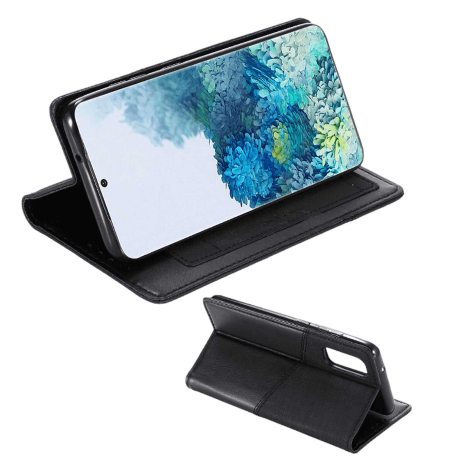 MUXMA Samsung Galaxy S20 Easy Carry Wallet Telefoonhoesje Zwart