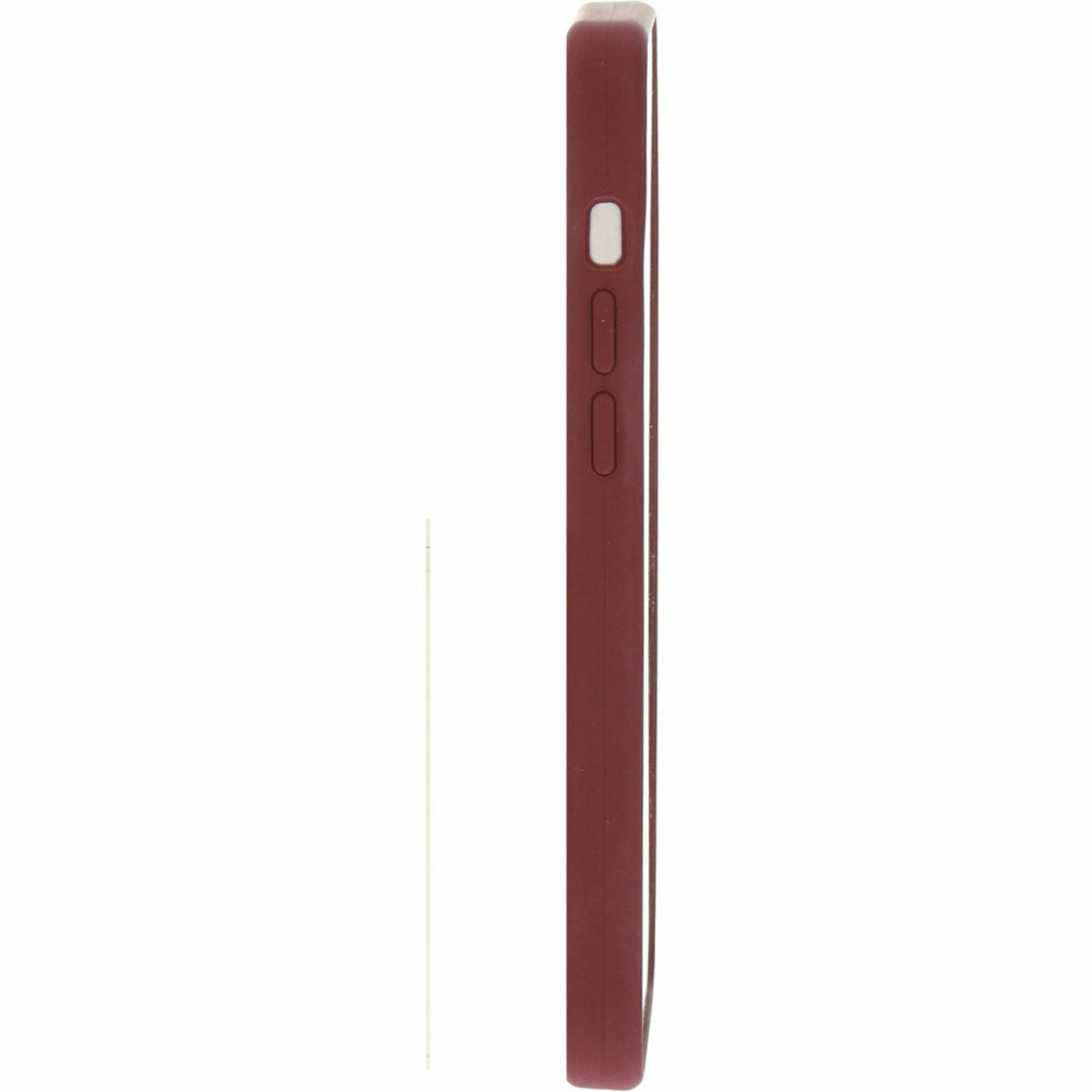 Mobiparts iPhone 13 Pro Siliconen Hoesje Plum Red