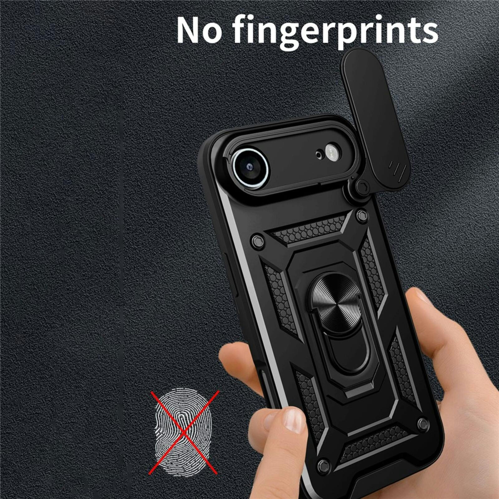 CaseBody Apple iPhone 17 Air Shield Case met Camera-schuif Roze
