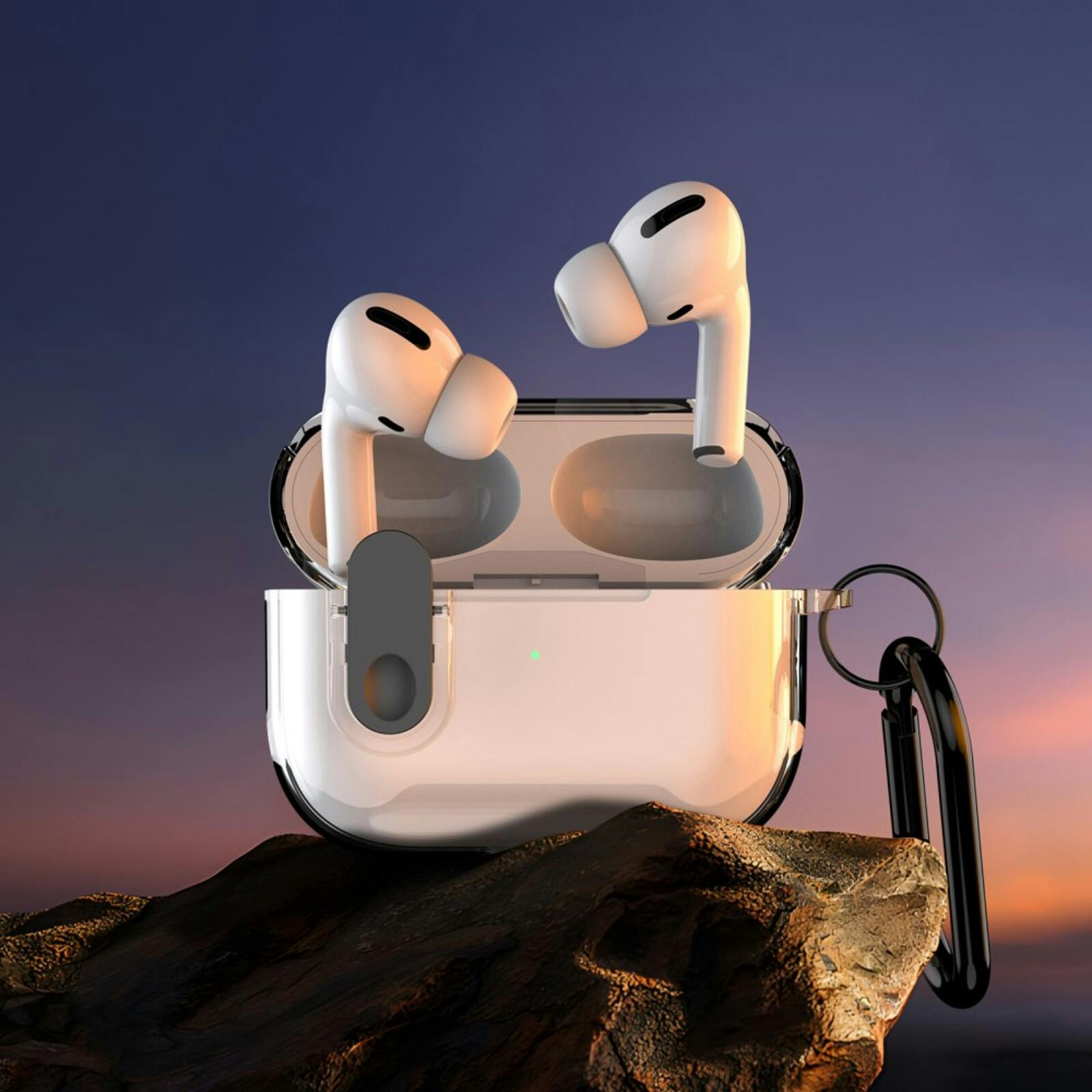 DUX DUCIS AirPods 4 PECL Series Hoesje met Haak Transparant