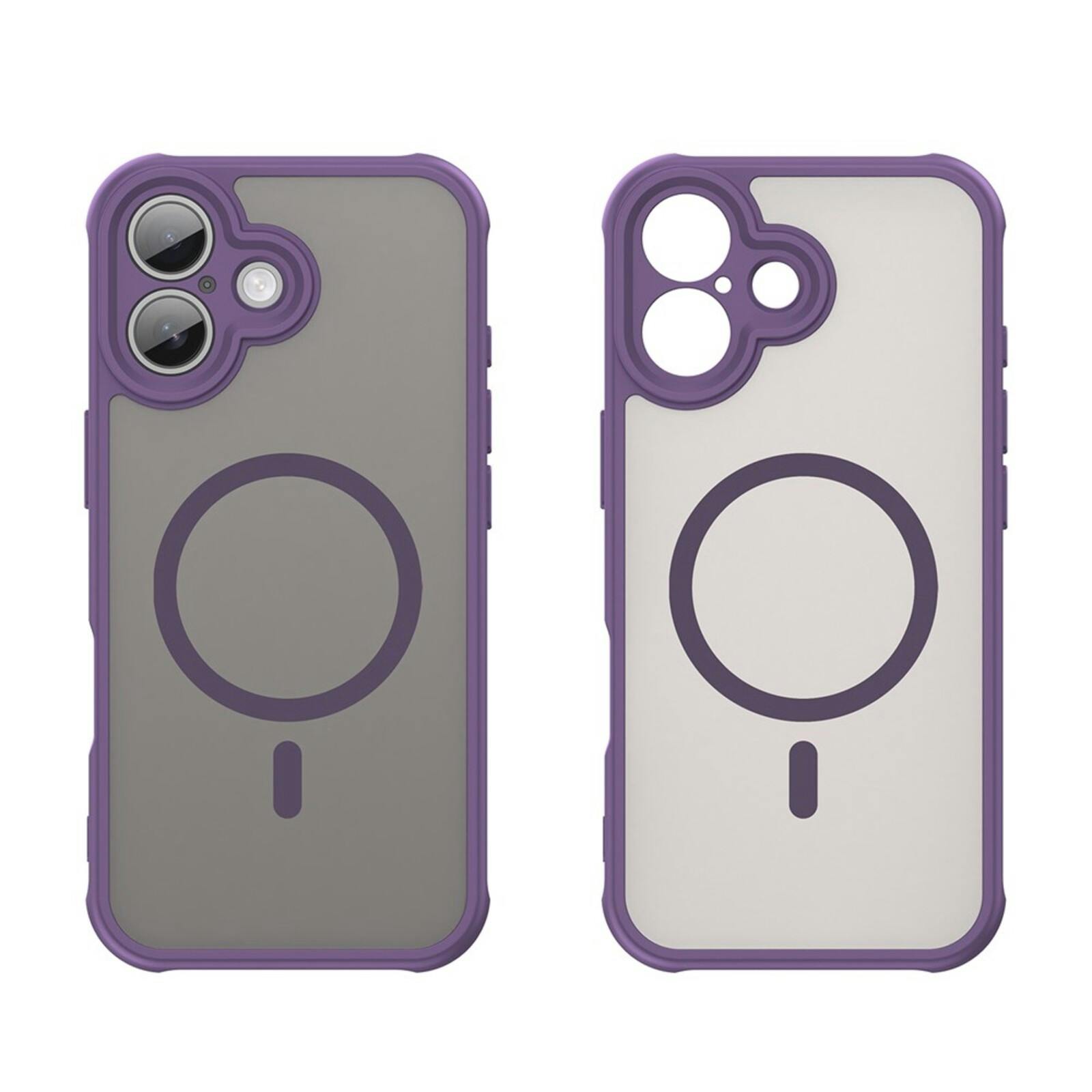 Mocaa Apple iPhone 17 Slim Anti-Shock MagSafe Hoesje Paars