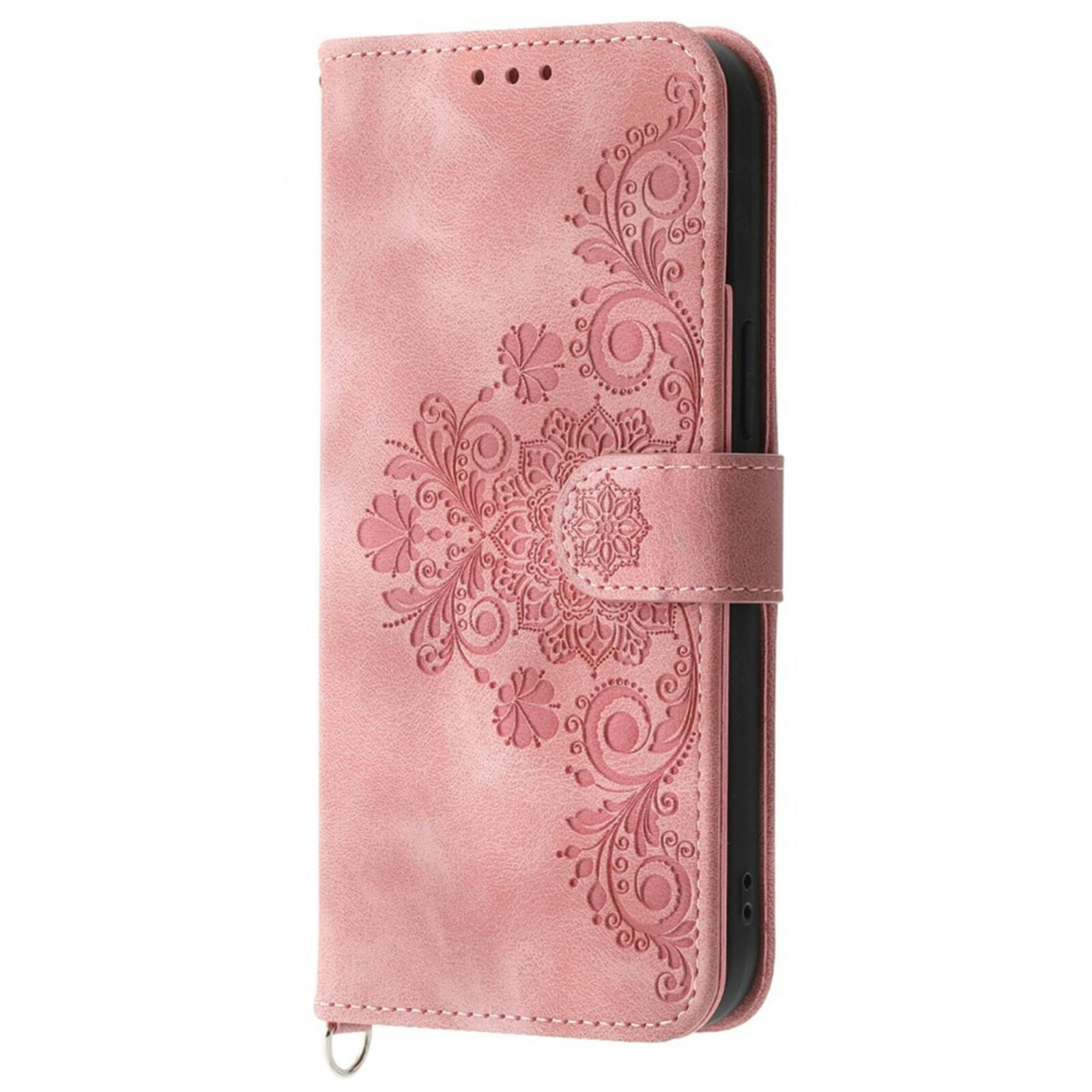 Comfycase Apple iPhone 16e Zacht Boek Hoesje met Gravure Roze