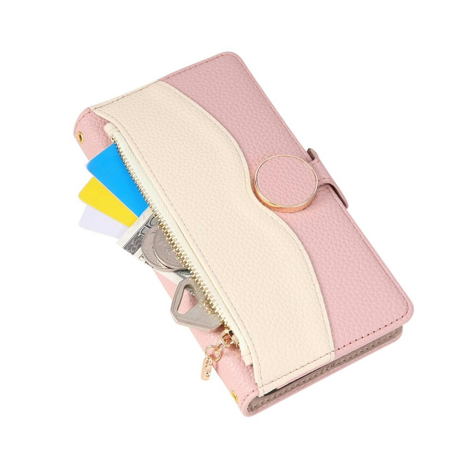 TwoTone Samsung Galaxy A57 Zipper Boek Hoesje Roze