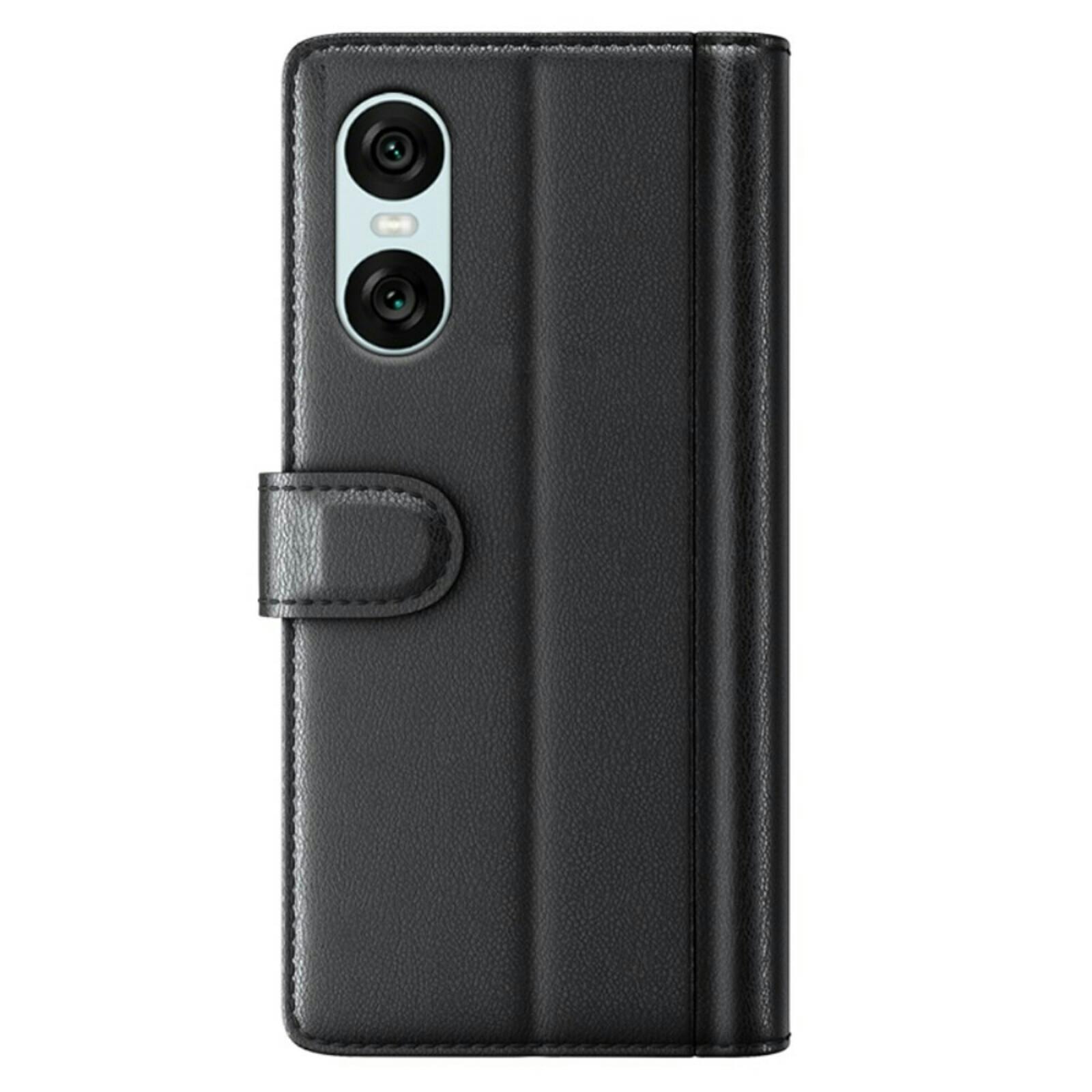 Fonexio Sony Xperia 10 VI Luxe Lederen Book Case Zwart