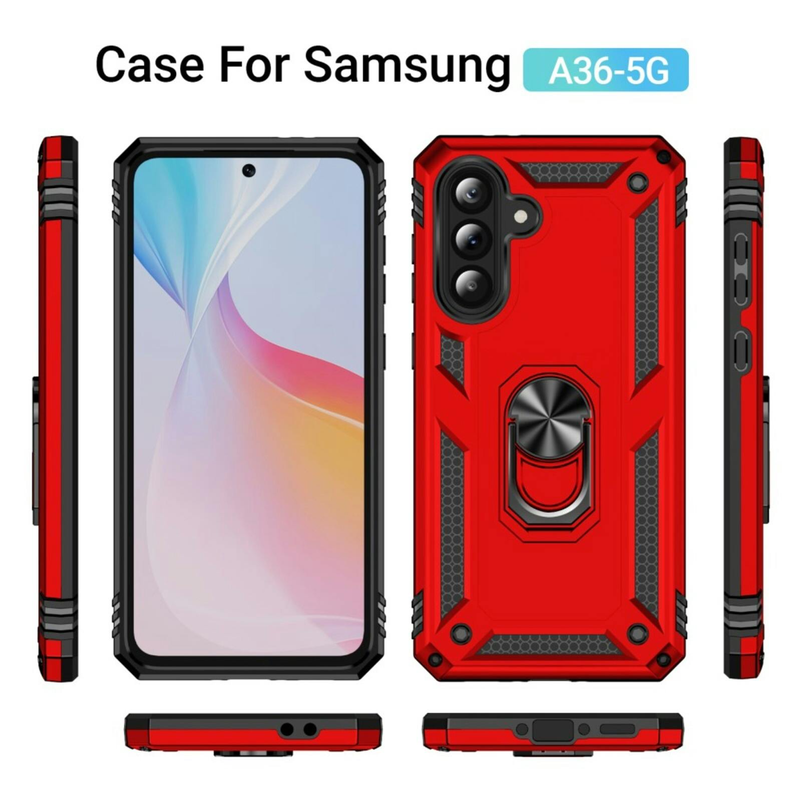 CaseBody Samsung Galaxy A36 Shield Case Rood