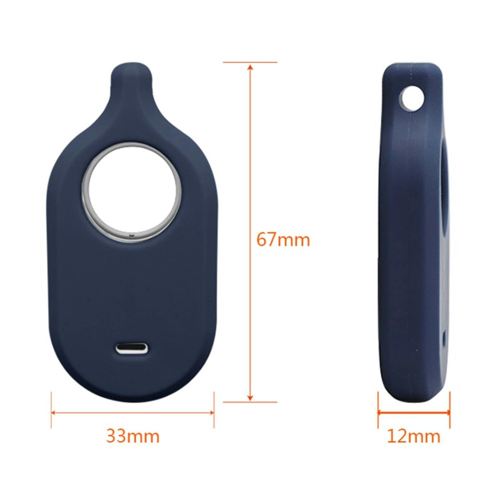 Mocaa Samsung Galaxy SmartTag 2 Siliconen Hoesje Zwart