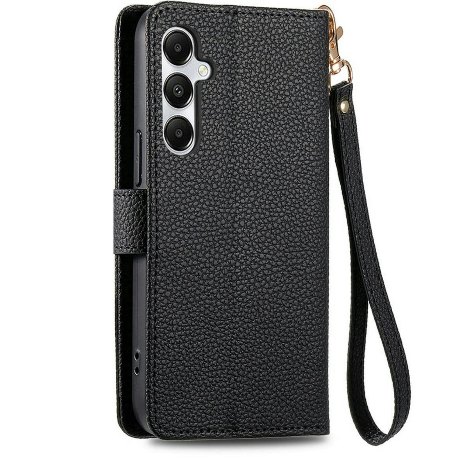 Mocaa Samsung A55 Love Heart Wallet Hoesje Zwart