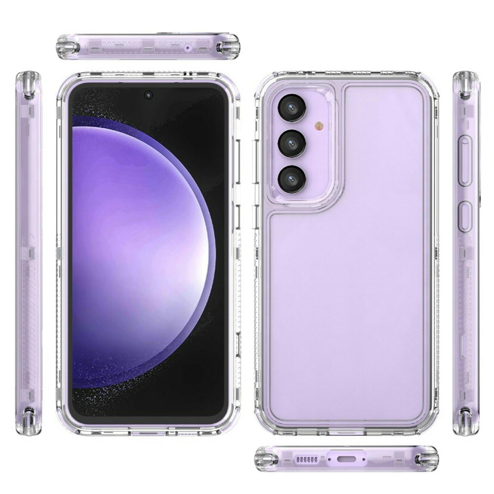 Mocaa Samsung S23 FE Full Body Beschermhoes Transparant