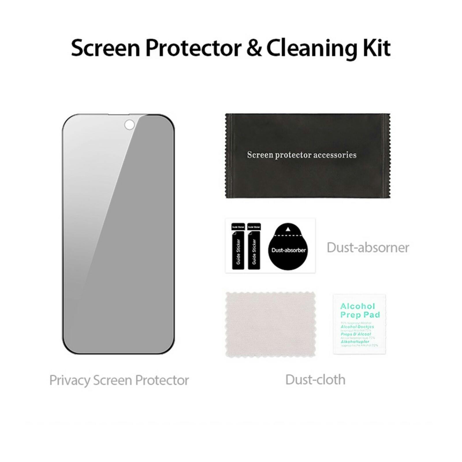 DUX DUCIS iPhone 16 Pro Screenprotector Gehard Glas Privacy