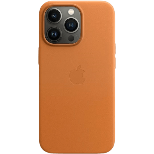 Apple iPhone 13 Pro Max Leren MagSafe Hoesje Goudbruin