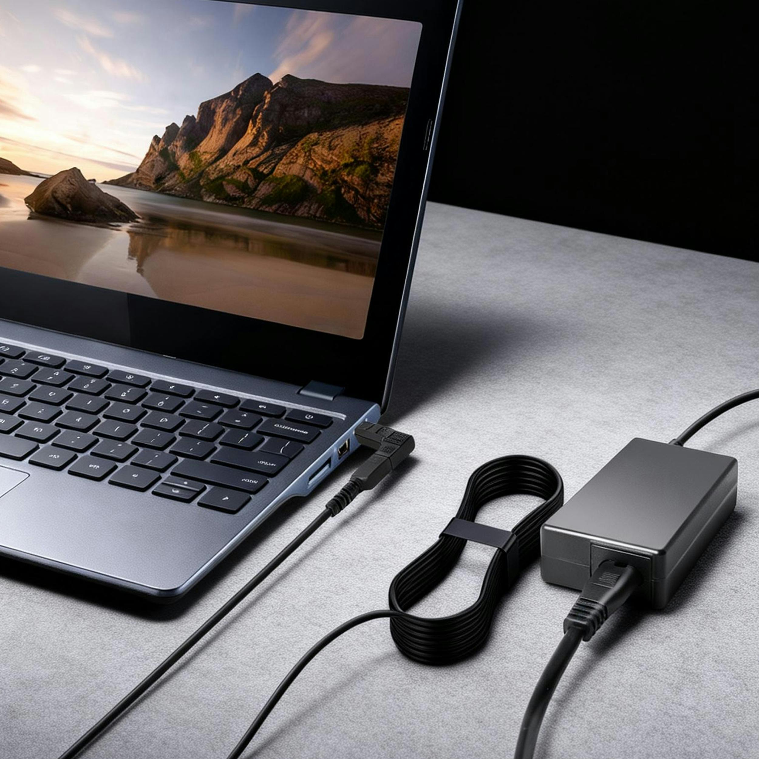 Musthavz UniCharge 65W Laptop Charger met 15 tips Grijs