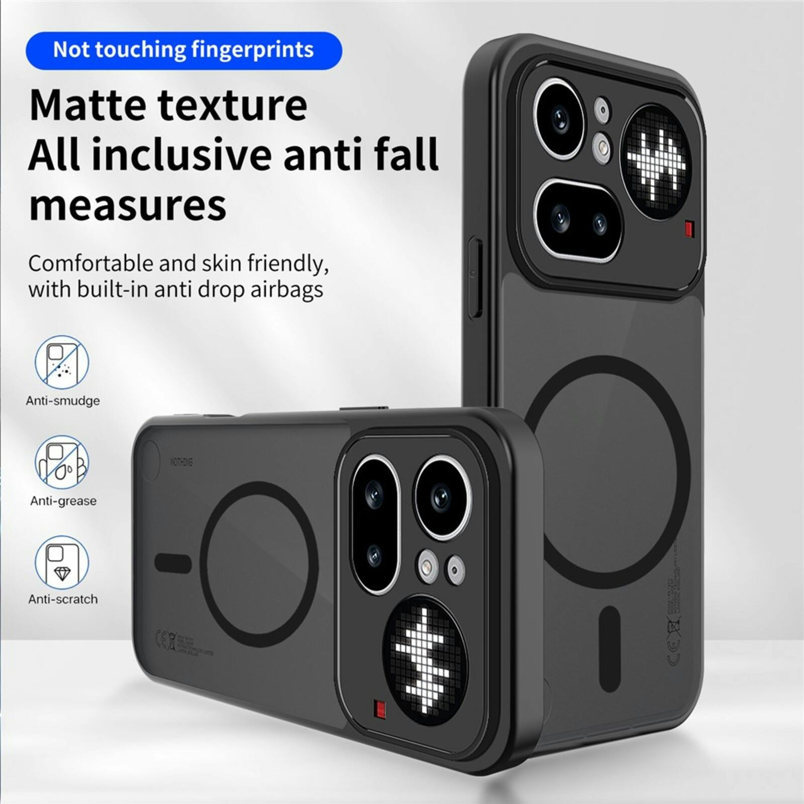CaseBody Nothing Phone (4a) Pro Magnetisch Hoesje Zwart
