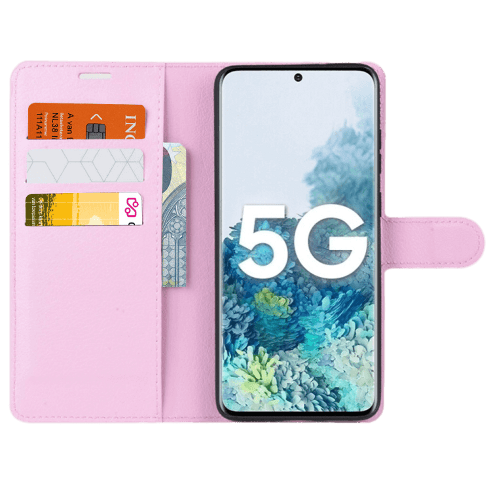 Mocaa Samsung Galaxy S20 FE Portemonnee Hoesje Pasjes Roze