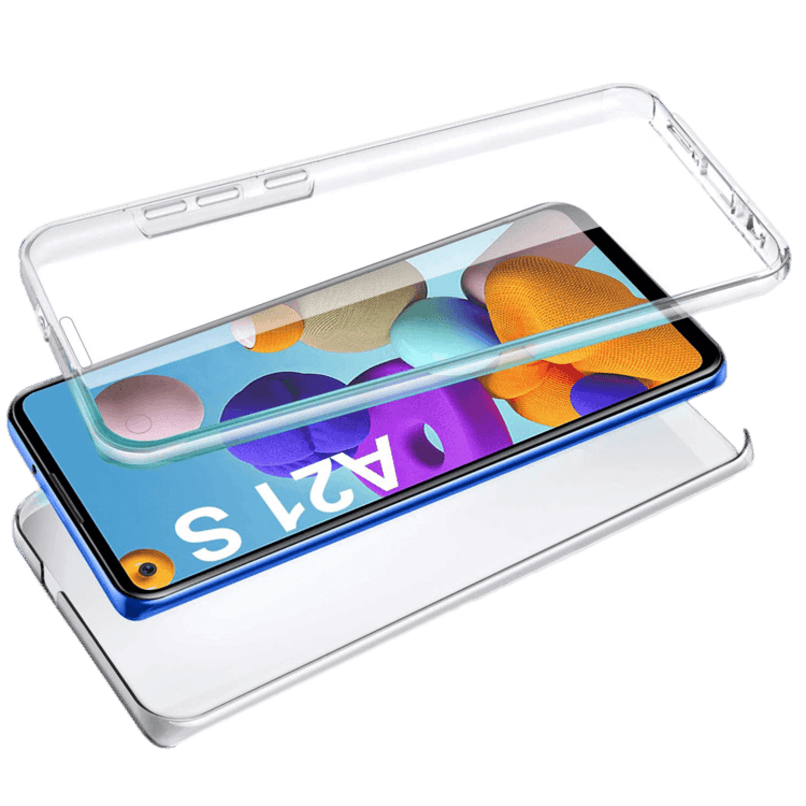 Mocaa Samsung Galaxy A21s Full Body Beschermhoes Transparant