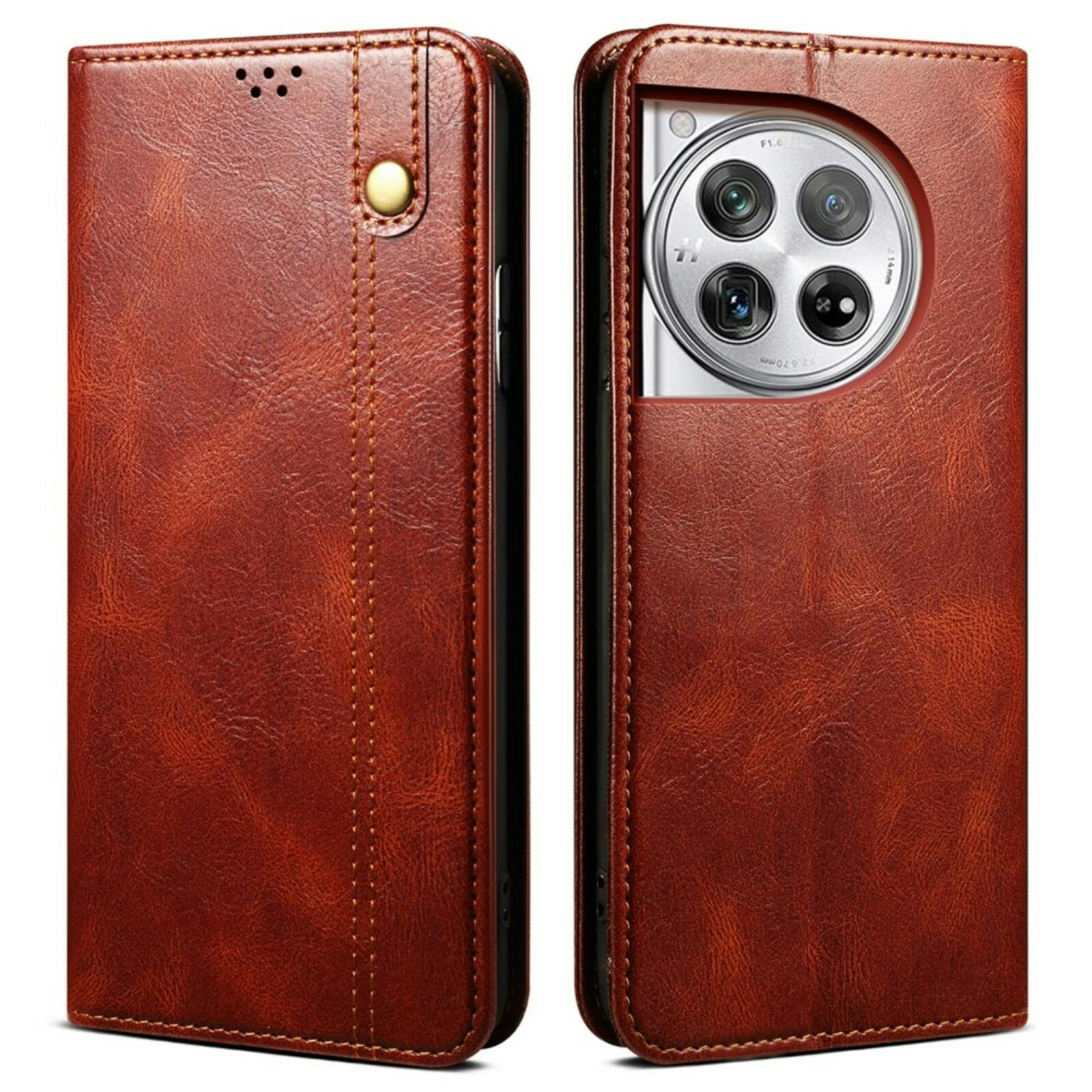 CaseBody OnePlus 12R Retro Bookcase Bruin