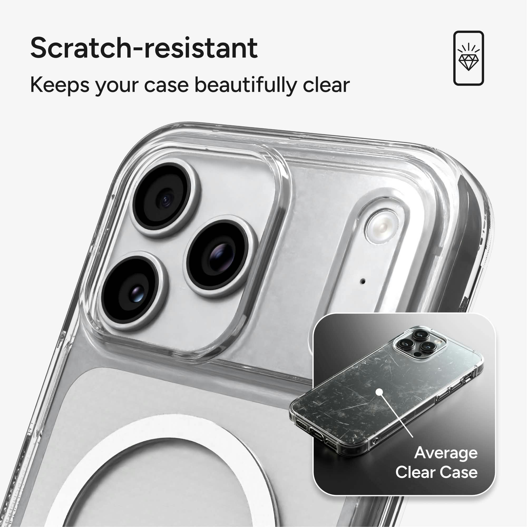ZAGG iPhone 17 Pro Max/ 18 Pro Max MagSafe Crystal Palace Hoesje met Kickstand Transparant