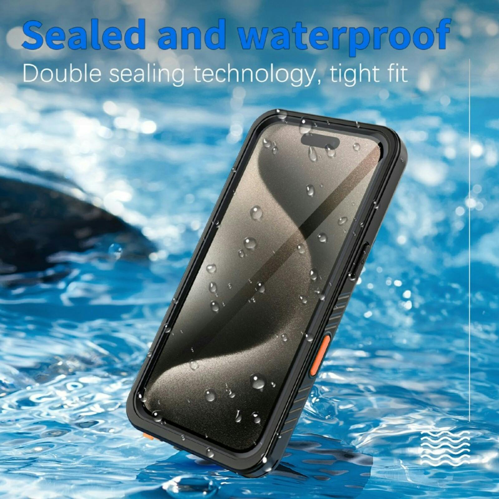 REDPEPPER iPhone 16 Pro Max FS Series Waterproof Hoesje Zwart